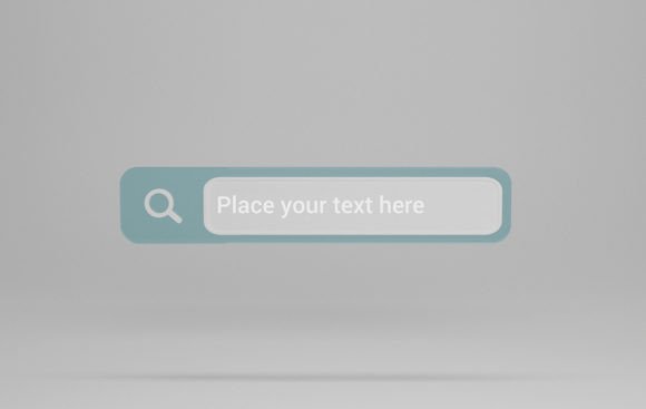 3D Search Bar Website Mockup: A Modern Tool for Brand Promotion