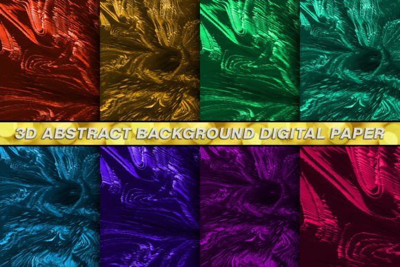 Acrylic 3D Liquid Abstract Digital Paper: A Versatile Design Resource