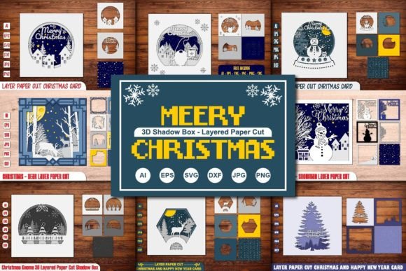 Christmas 3D Shadow Box Bundle: A Creative Way to Spread Holiday Magic