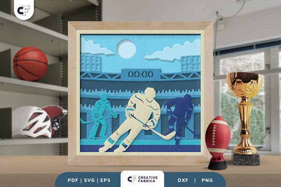 Field Hockey 3D Shadow Box: A Creative and Practical Craft Project