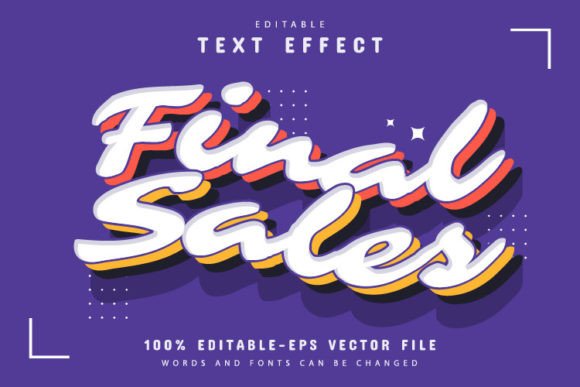 Final Sale Modern 3D Style Text Effect: A Versatile Design Tool for Creative Professionals