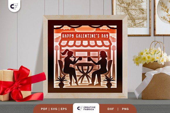 Girls Drinking Coffee 3D Shadow Box: A Creative and Elegant Craft Project