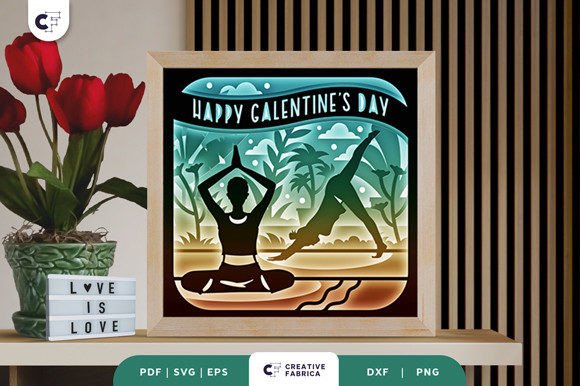 Happy Galentine’s Day 3D Shadow Box