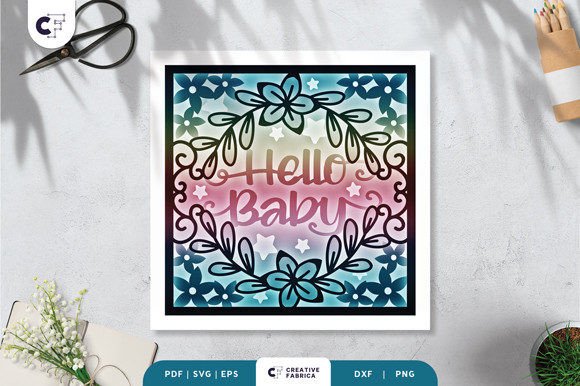 Hello Baby 3D Shadow Box SVG: A Creative Solution for Modern Crafters