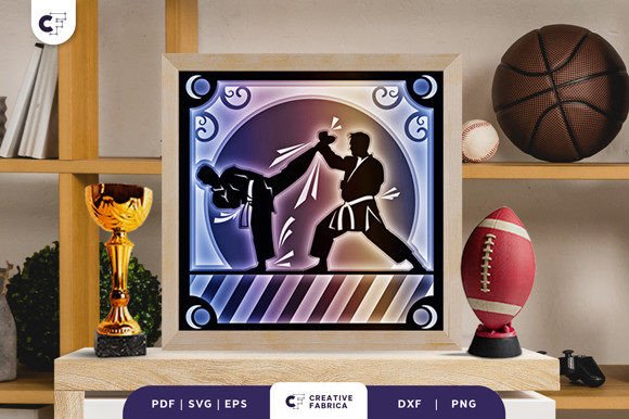 Karate Tournament 3D Shadow Box: A Creative Way to Celebrate Martial Arts