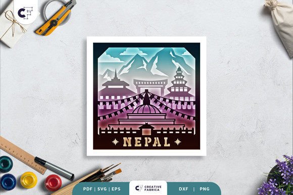 Nepal 3D Shadow Box Layered Paper Cut: A Unique Craft for Creative Expression