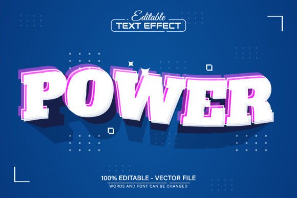 Power Modern 3d Style Text Effect