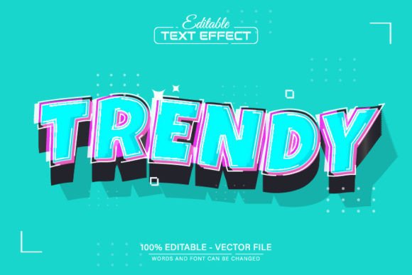 Trendy Modern 3d Style Text Effect for Versatile Design Projects