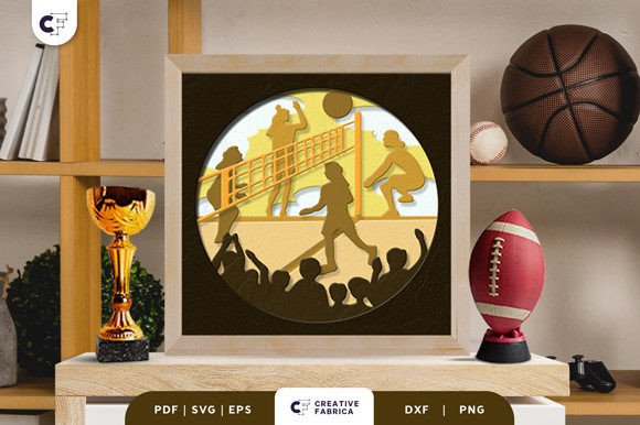 Volleyball 3D Layered Paper Cut: A Creative and Practical Craft for All